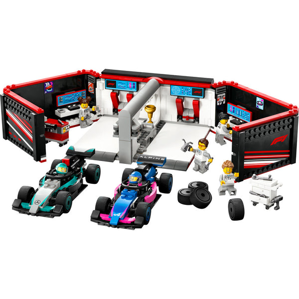 LEGO® City F1® Garage &amp; Mercedes-AMG & Alpine Cars 60444