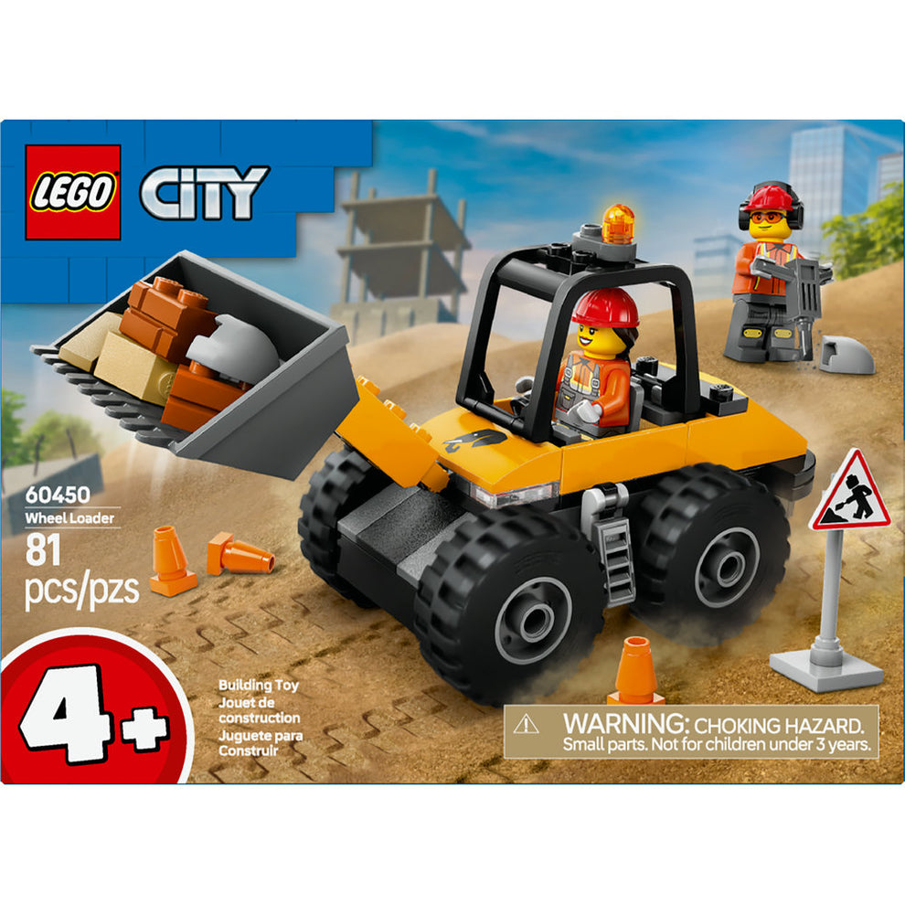 LEGO® City Yellow Construction Wheel Loader 60450