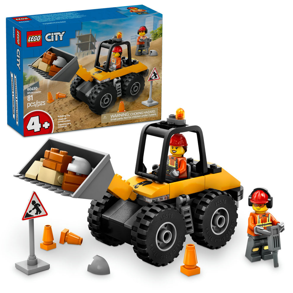 LEGO® City Yellow Construction Wheel Loader 60450