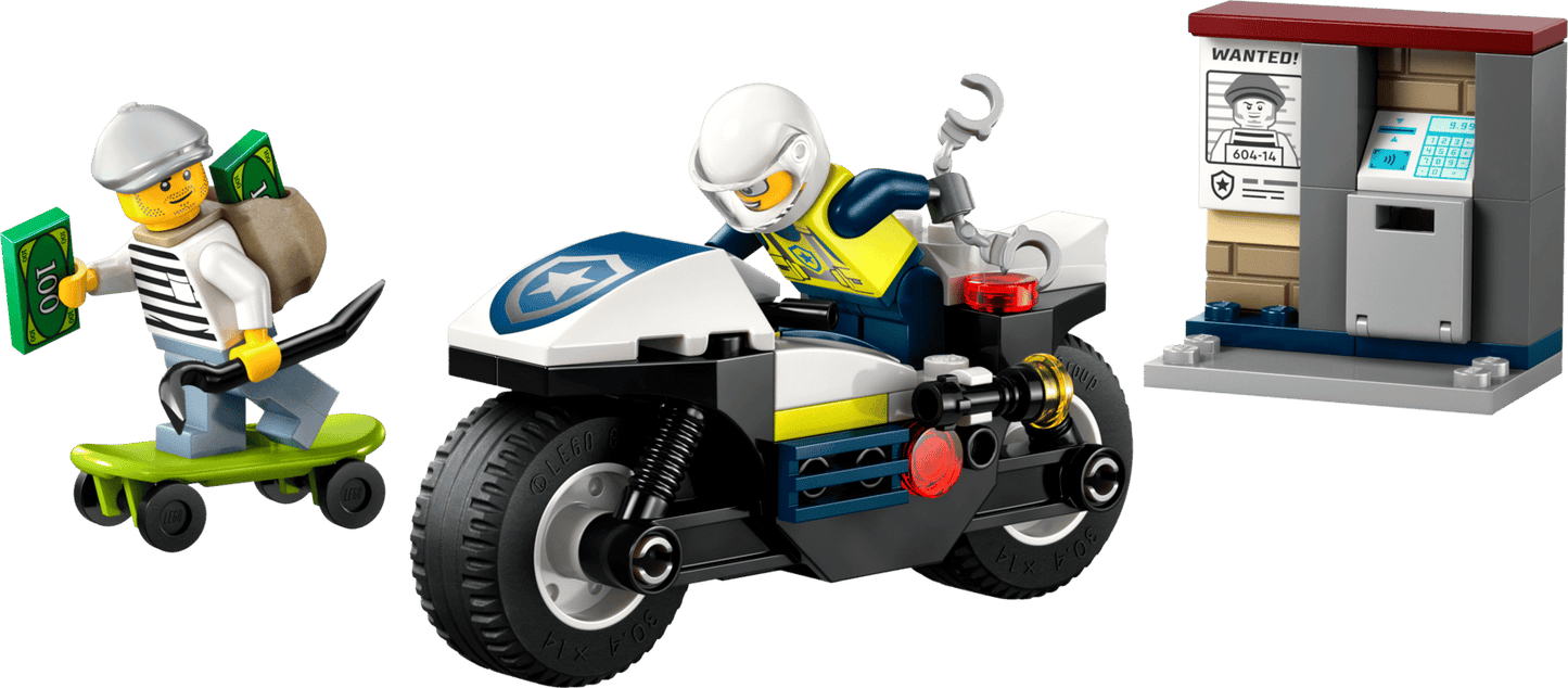 LEGO® City Police Motorcycle Chase 60455