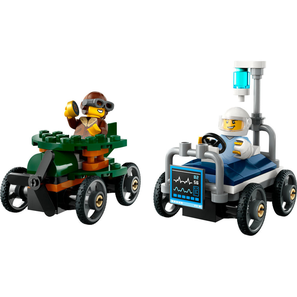 LEGO® City Airplane vs. Hospital Bed Race Car Pack 60459