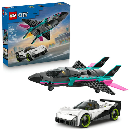 LEGO® City Great Vehicles Jet vs. Car 60489