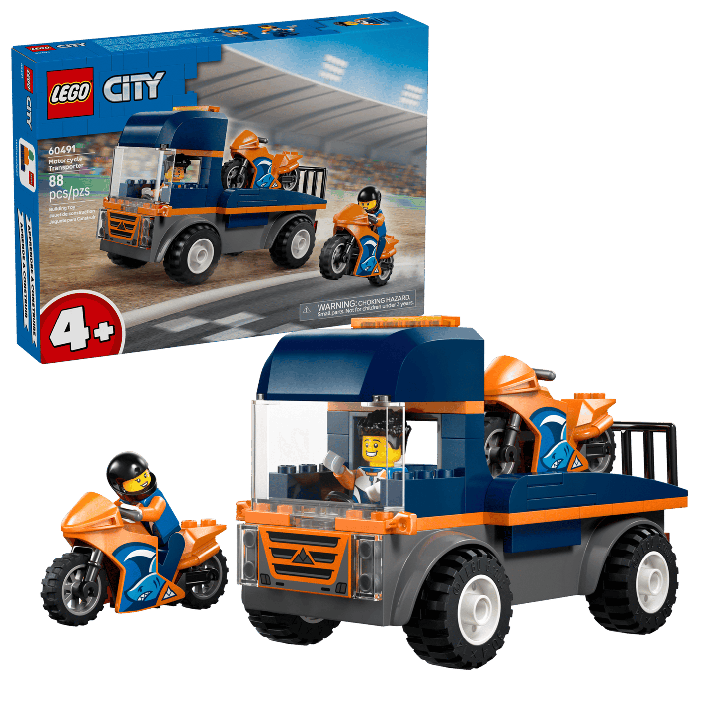 LEGO® City Motorcycle Transporter 60491