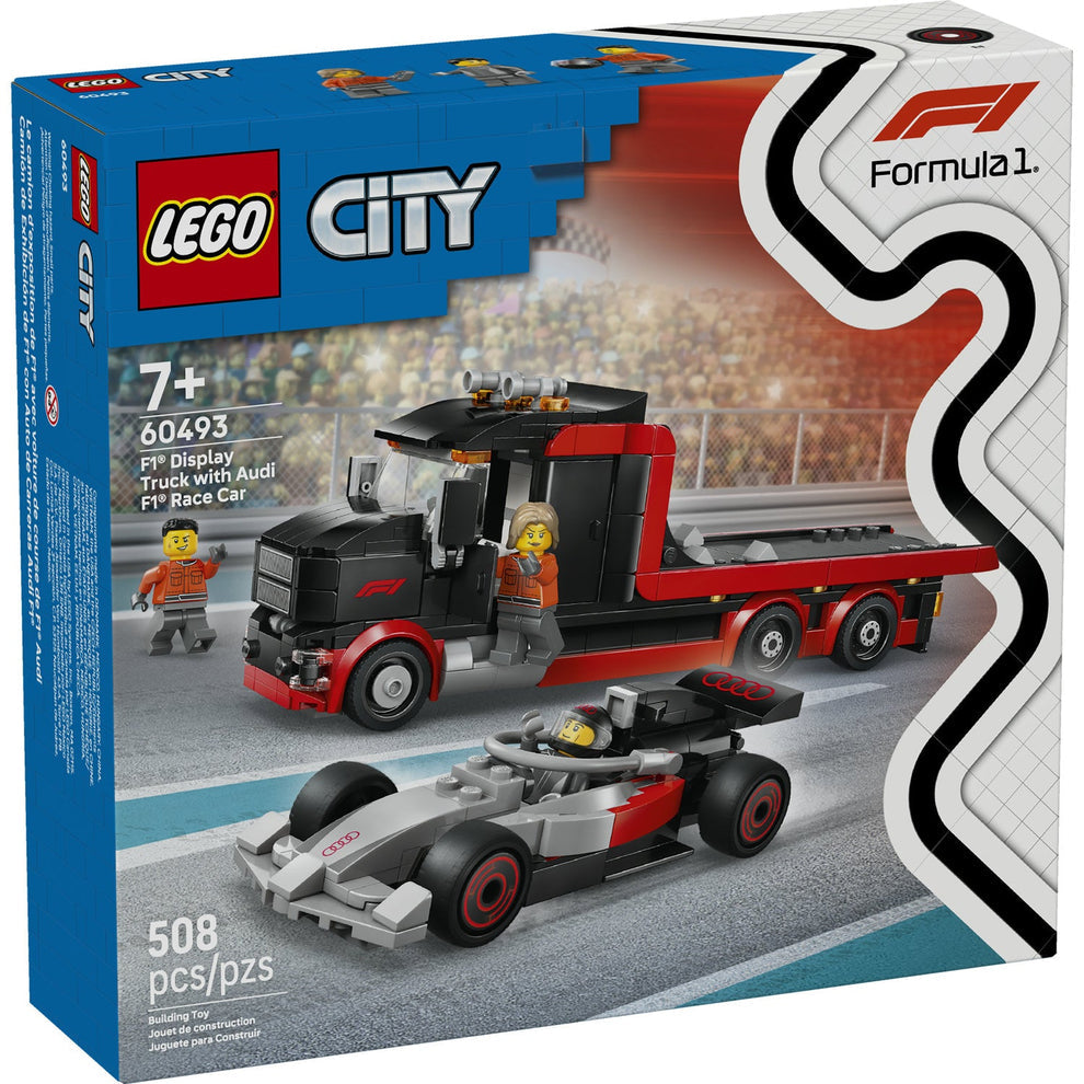 LEGO® City Formula 1 F1® Display Truck with Audi F1® Race Car 60493