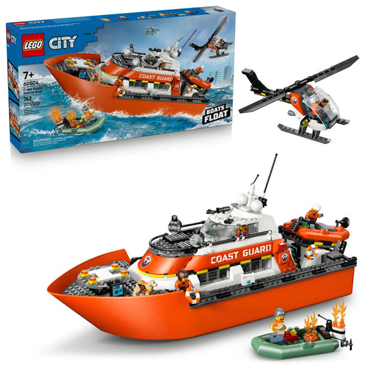 LEGO® City Exploration Coast Guard Rescue Boat & Helicopter 60504