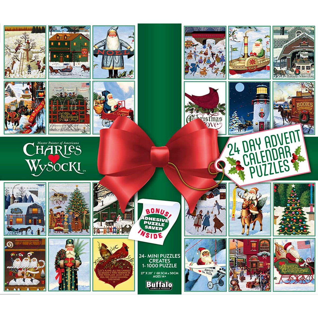 Charles Wysocki 24-Day Holiday Countdown Puzzle