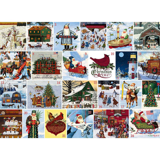 Charles Wysocki 24-Day Holiday Countdown Puzzle