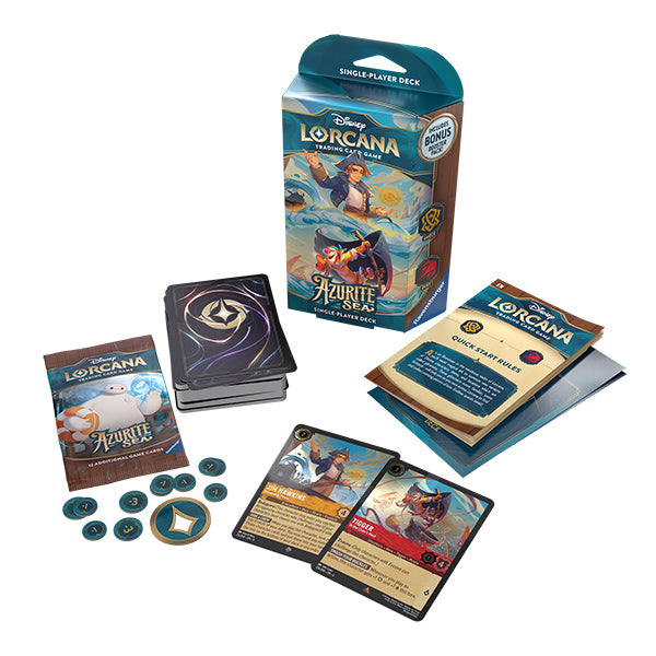 Disney Lorcana: Azurite Sea Starter Deck (Jim Hawkins / Tigger)