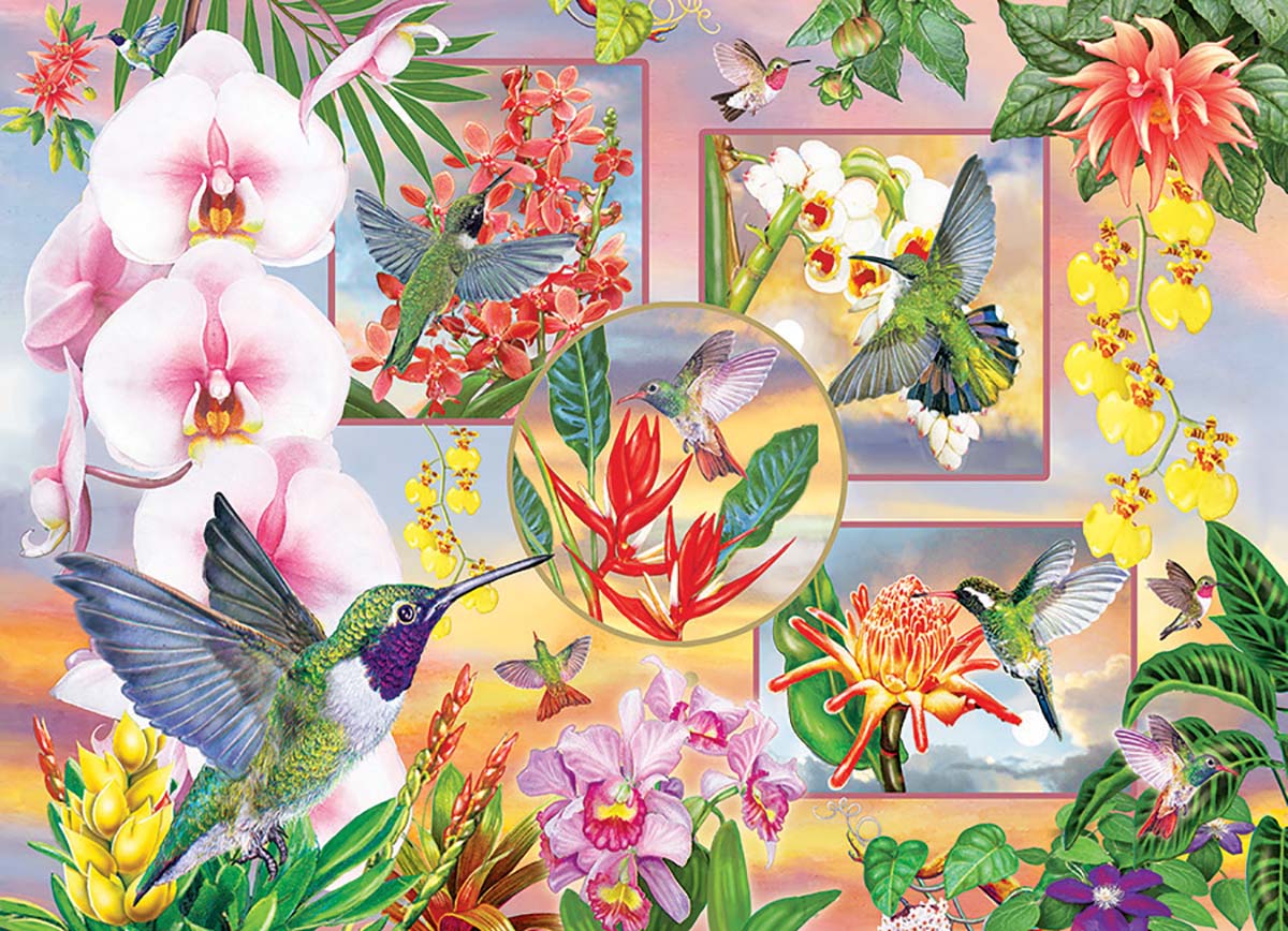 PUZZLE RENTAL: Hummingbird Magic- 500 Piece Puzzle