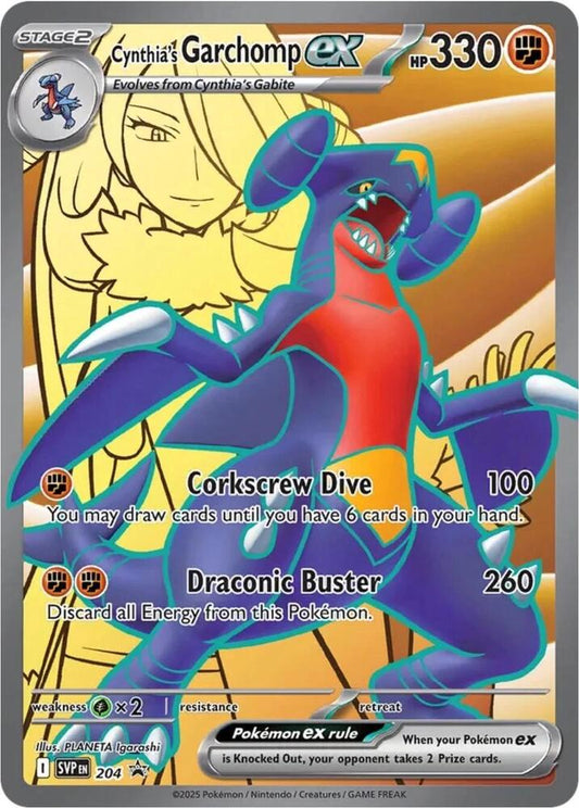 Cynthia's Garchomp EX SVP 204 - Black Star Promo - NM