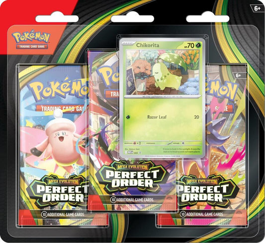 Pokemon TCG: Mega Evolution - Perfect Order 3-Pack Blister LIMIT 1