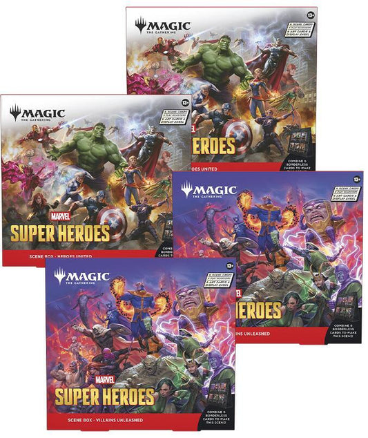 PREORDER GUARANTEED: Magic: The Gathering | Marvel Super Heroes Scene Box (pick one or both!) - LIMIT 1 CHOICE