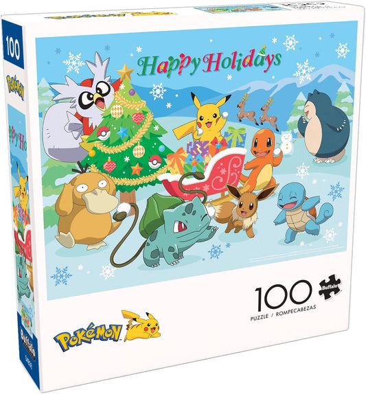 SAVE WITH USED CERTIFIED: Pokémon Happy Holidays 100 Piece Puzzle