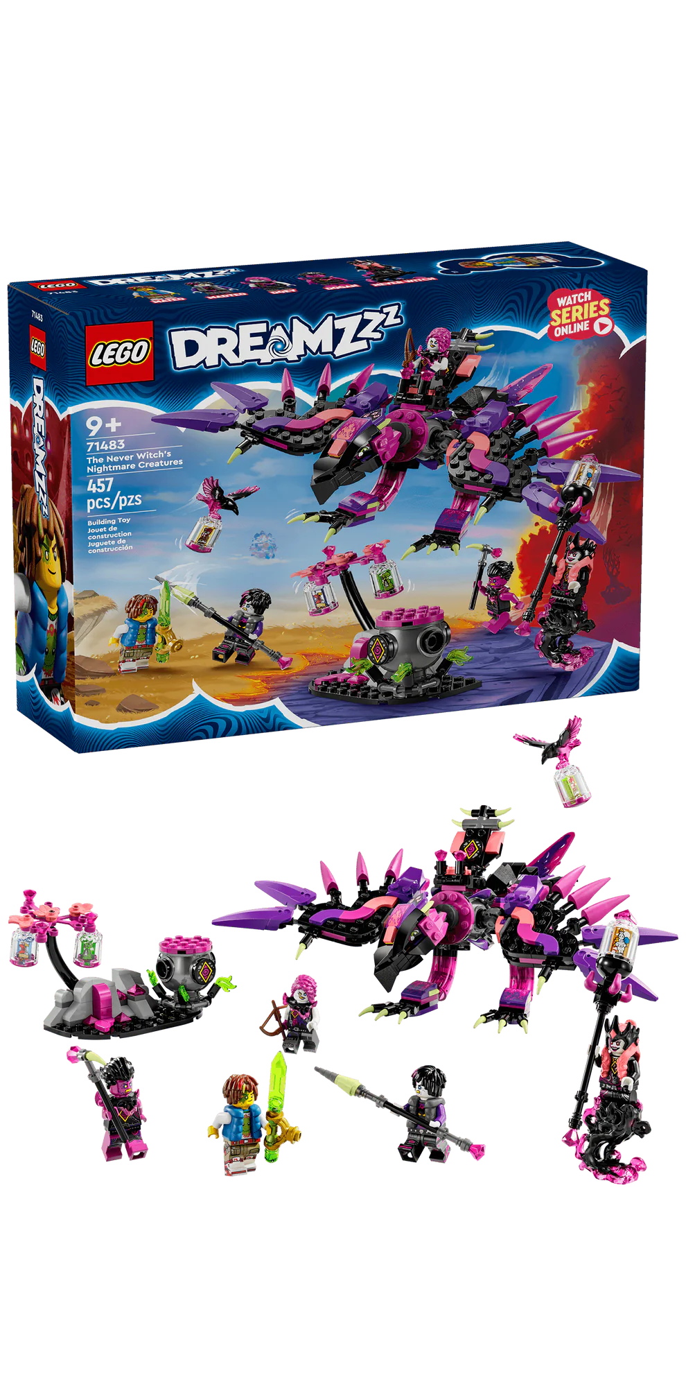 LEGO® DREAMZzz™ The Never Witch’s Nightmare Creatures 71483