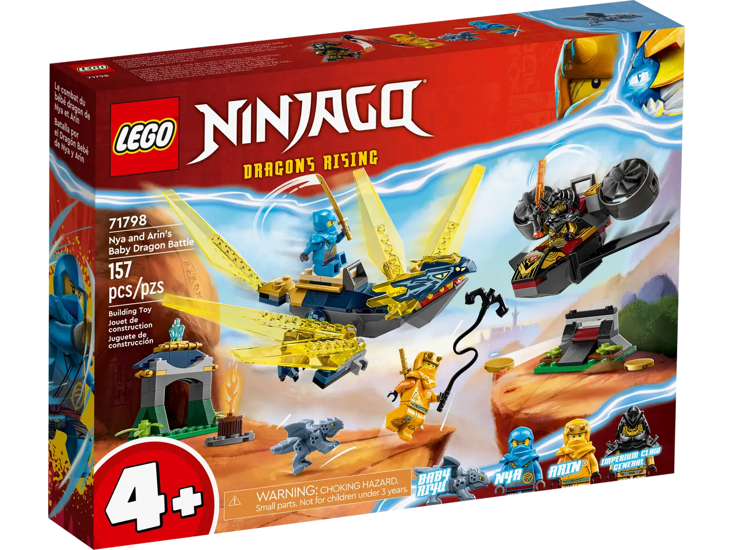 LEGO® NINJAGO® 71798 Nya and Arin’s Baby Dragon Battle