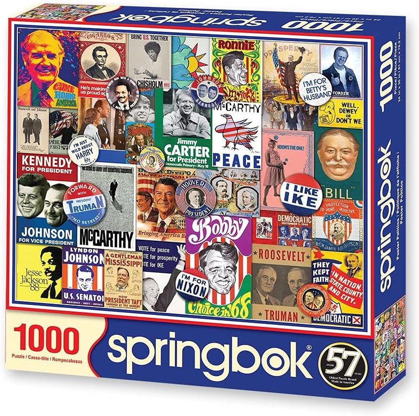 Springbok 1000 Piece Jigsaw Puzzle Poster Politics