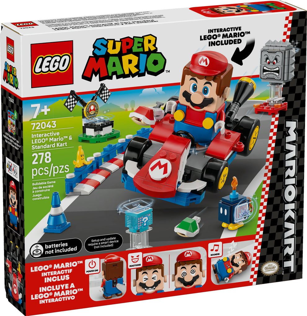 LEGO® Super Mario™ Mario Kart – Interactive LEGO® Mario & Standard Kart 72043