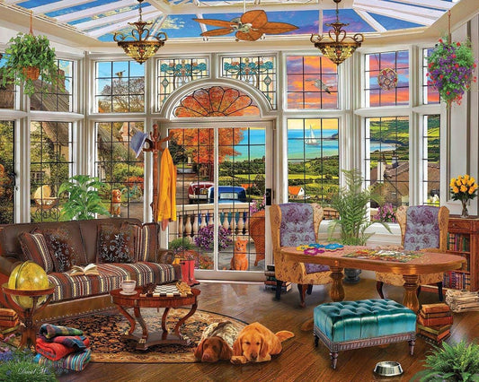 White Mountain Garden Room - 1000 Piece Jigsaw Puzzle