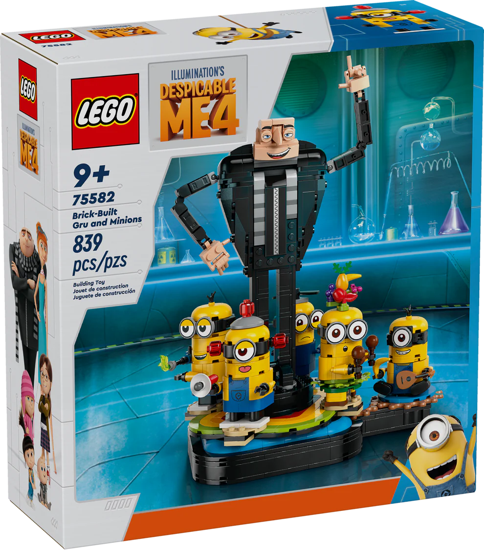 LEGO® Despicable Me 4 Brick-Built Gru and Minions 75582