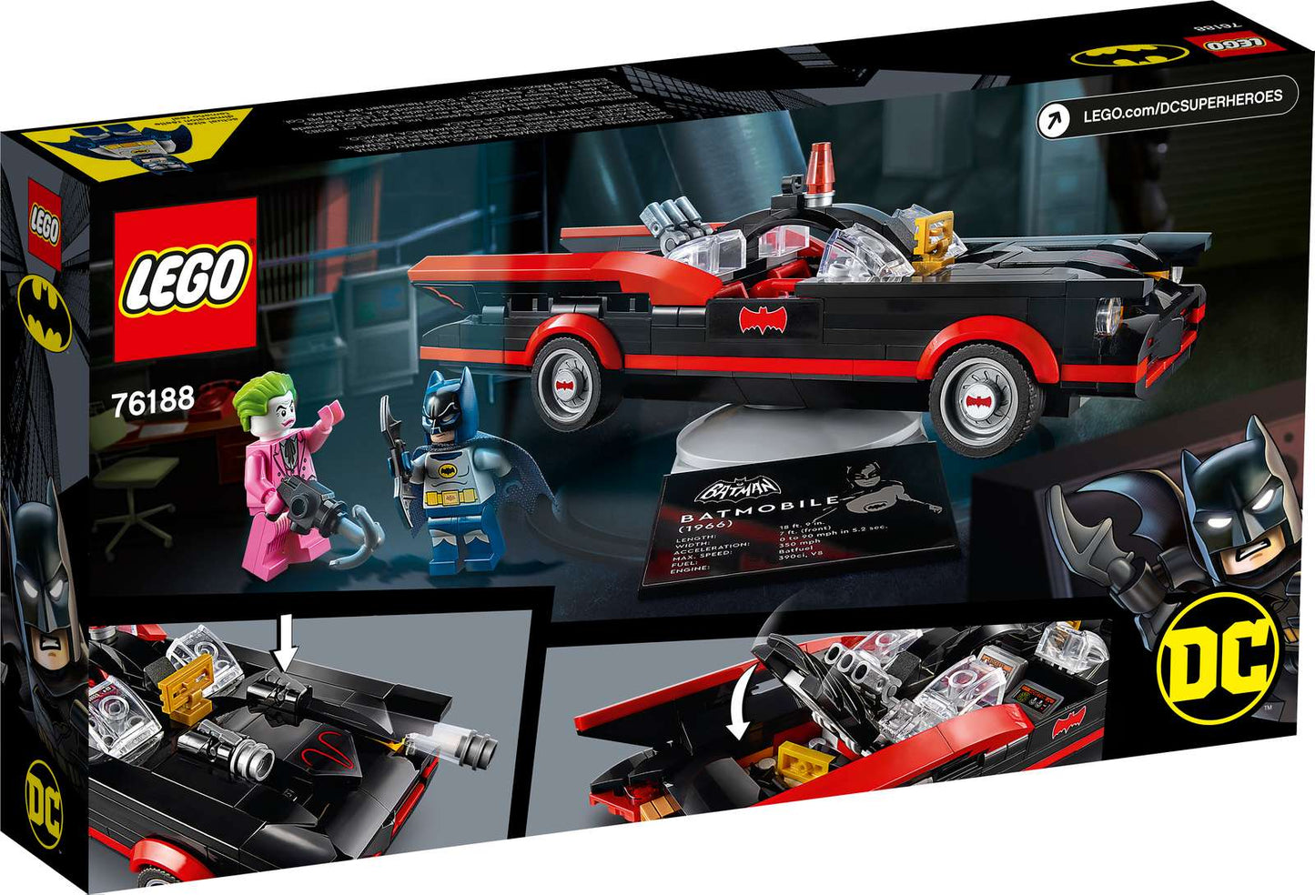 LEGO® DC Comics Super Heroes Batman Classic TV Series Batmobile 76188 (Retired)