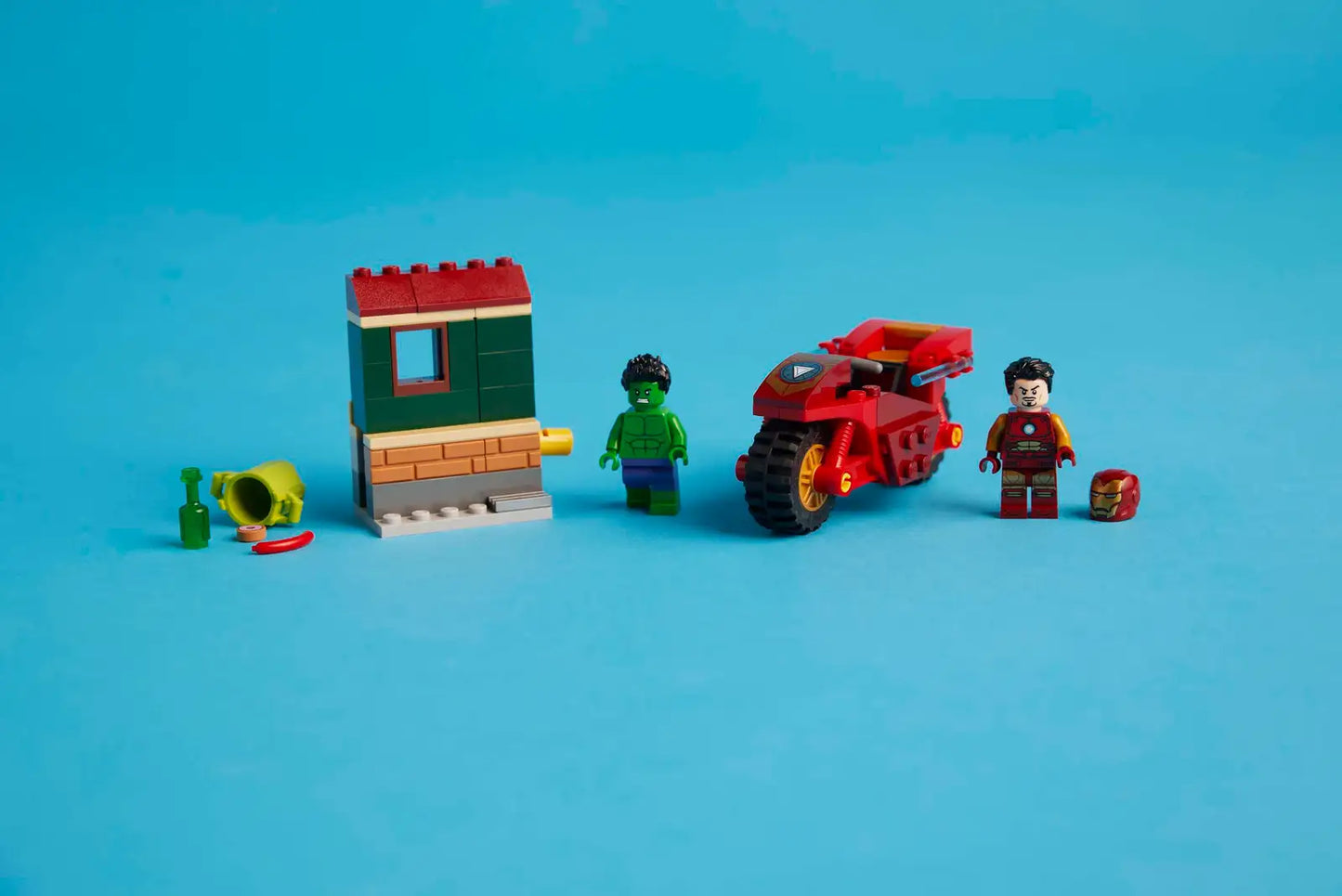 LEGO 76287 Iron Man with Bike and The Hulk