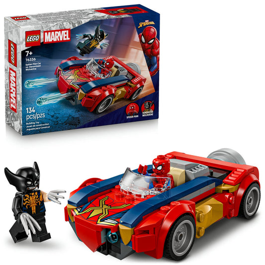 LEGO® Super Heroes Marvel Spider-Man Car vs. Venomized Wolverine 76336