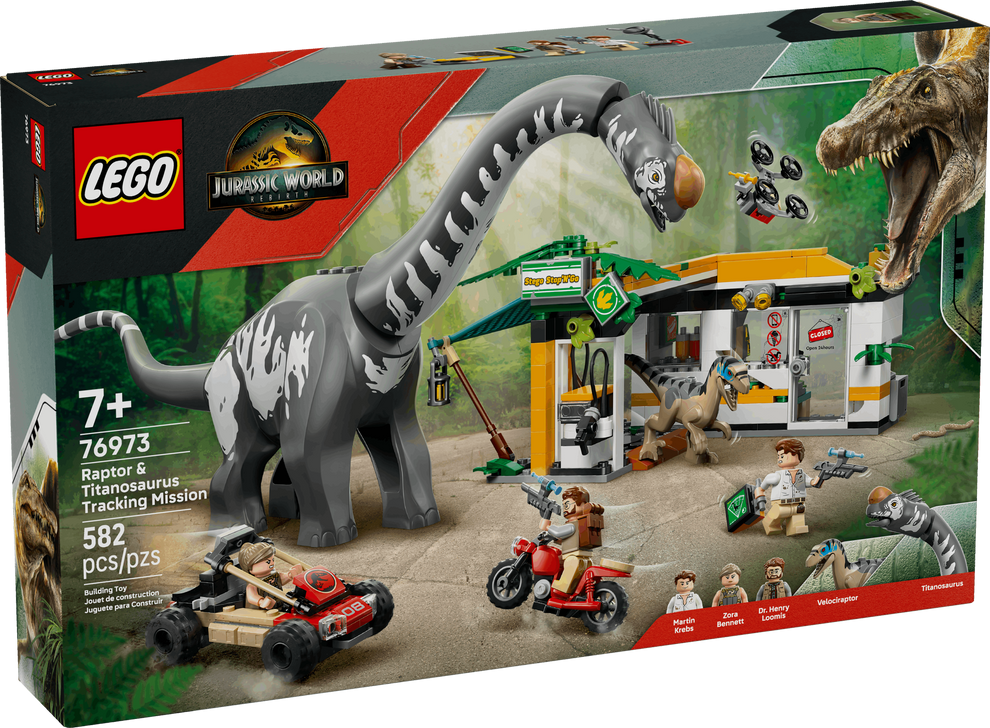 LEGO® Jurassic World Raptor & Titanosaurus Tracking Mission 76973