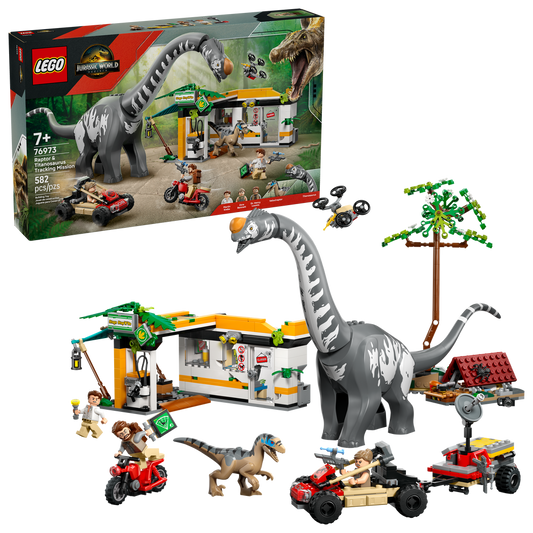 LEGO® Jurassic World Raptor & Titanosaurus Tracking Mission 76973