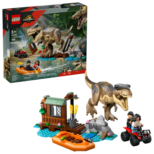 LEGO® Jurassic World T. rex River Escape 76975