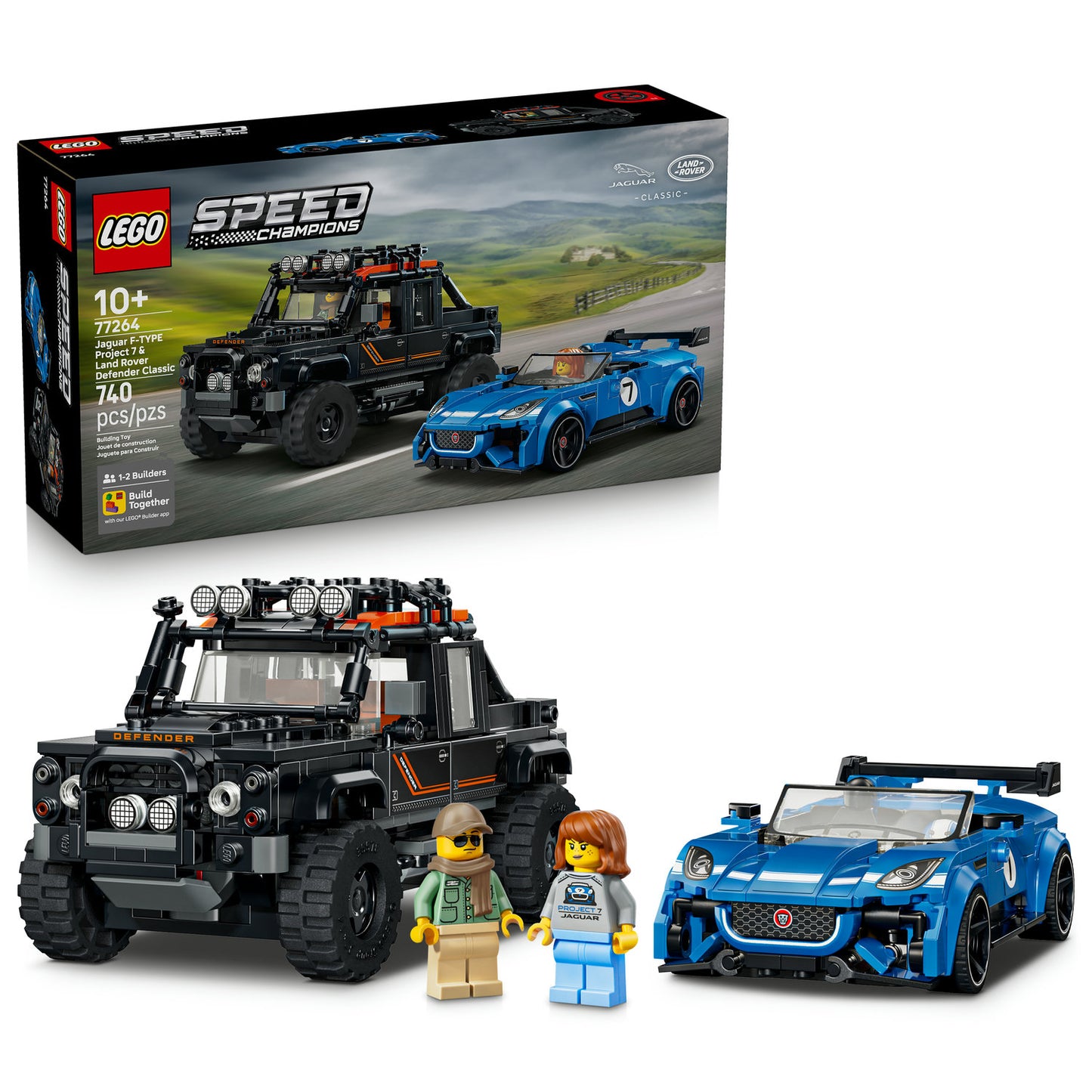 LEGO® Speed Champions Jaguar Project 7 & Land Rover Defender 77264