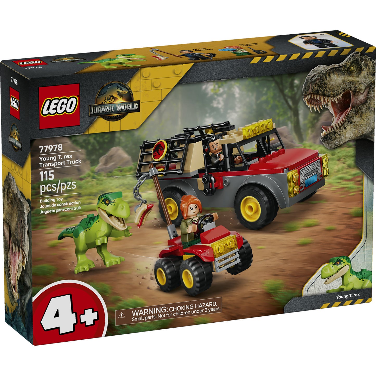PREORDER NOW! LEGO® Jurassic World Young T. rex Transport Truck 77978