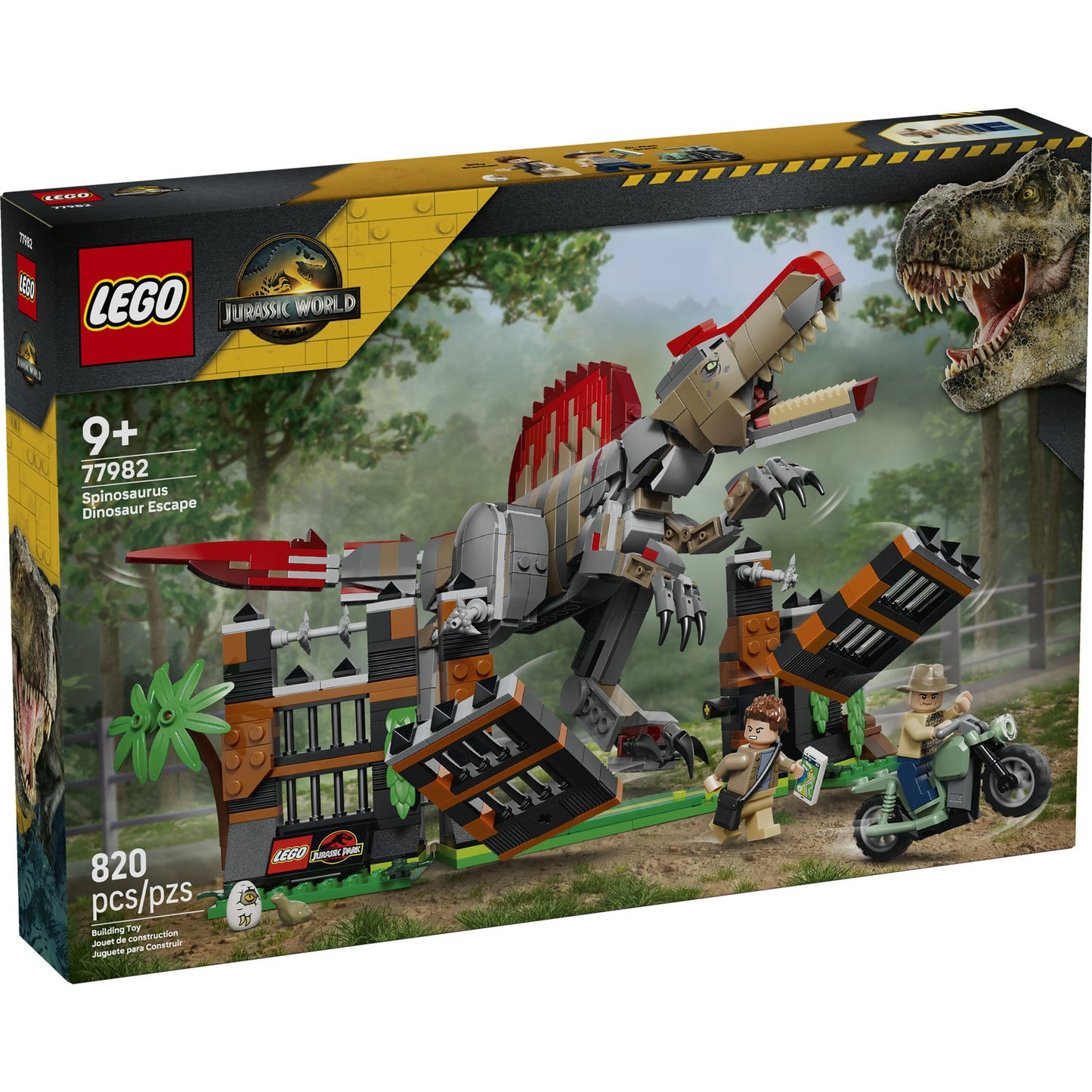 PREORDER NOW! LEGO® Jurassic World Spinosaurus Dinosaur Escape 77982