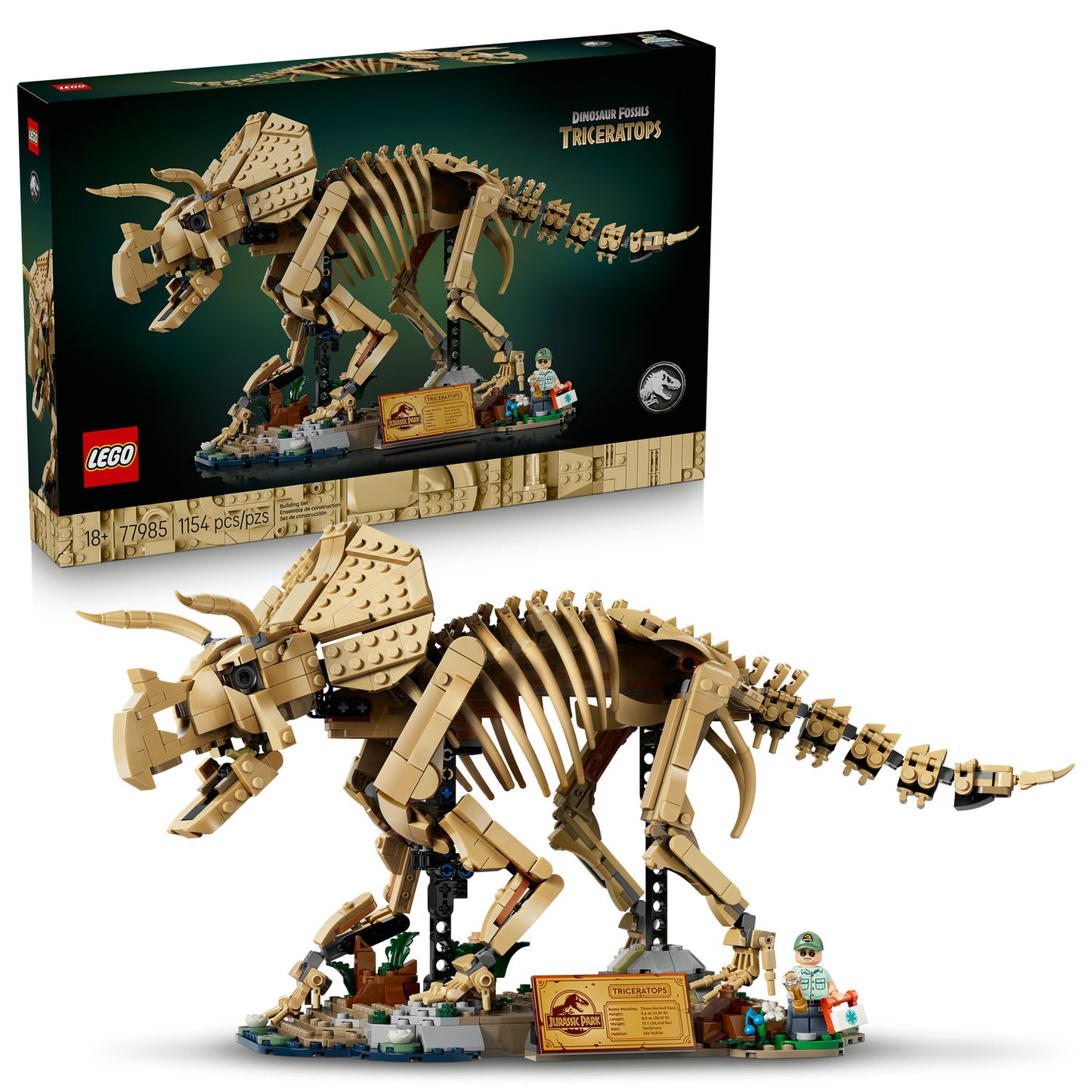 PREORDER NOW! LEGO® Jurassic World Dinosaur Fossils: Triceratops 77985