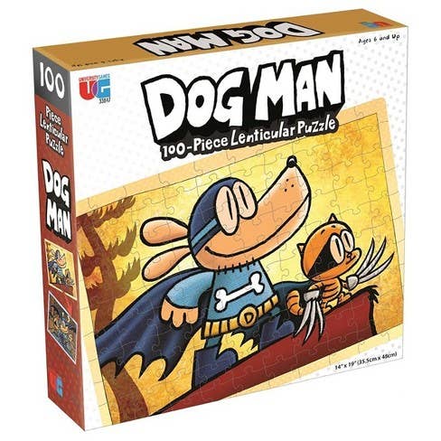 Dog Man 100 Piece Lenticular Puzzle