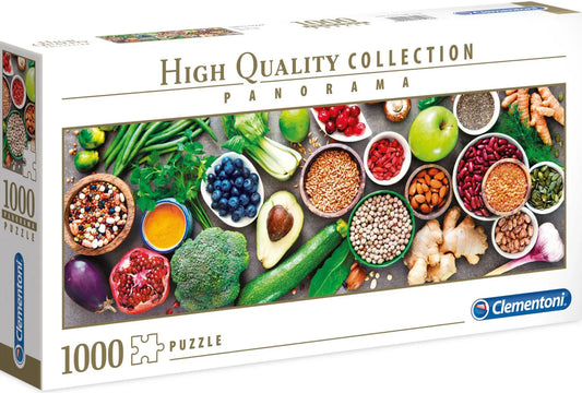 Clementoni Healthy Veggie Panorama – 1000 Piece Jigsaw Puzzle