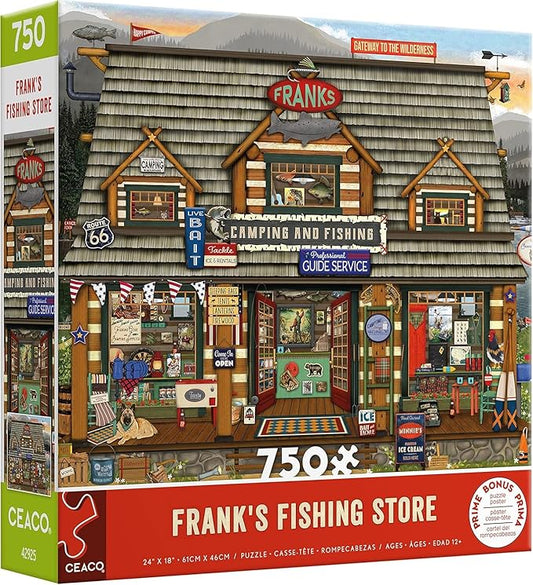 Frank's Fishing Store Lori Nawyn 750 Piece Jigsaw Puzzle