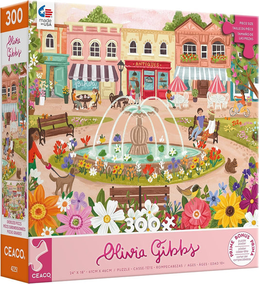 Ceaco - Olivia Gibbs - Town Park - 300 Piece Jigsaw Puzzle