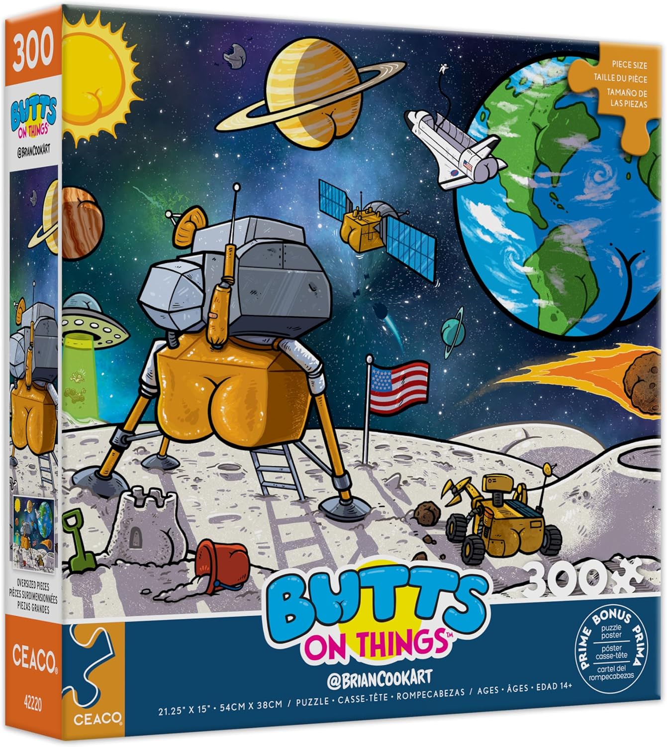Butts on Things - Space  - 300 Piece Puzzle