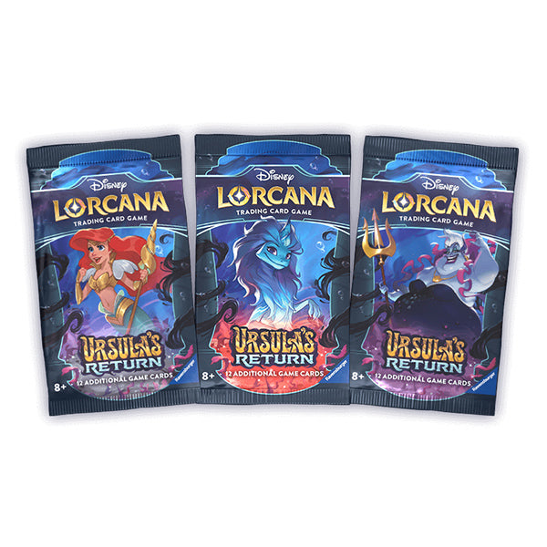 Disney Lorcana: Ursula's Return Booster Pack (12 Cards per Booster Pack, One Random)