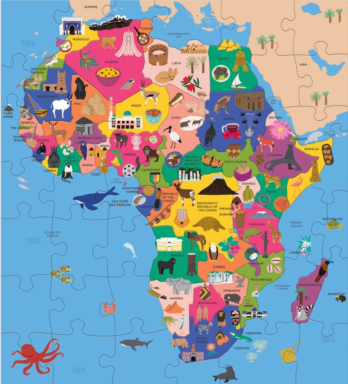 Puzzle 70 Geography Map of Africa