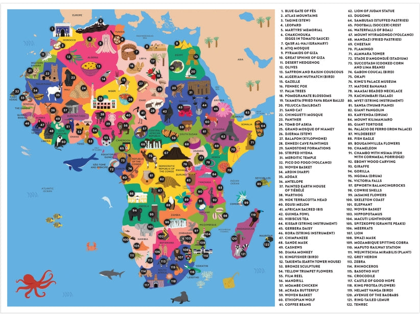 Puzzle 70 Geography Map of Africa