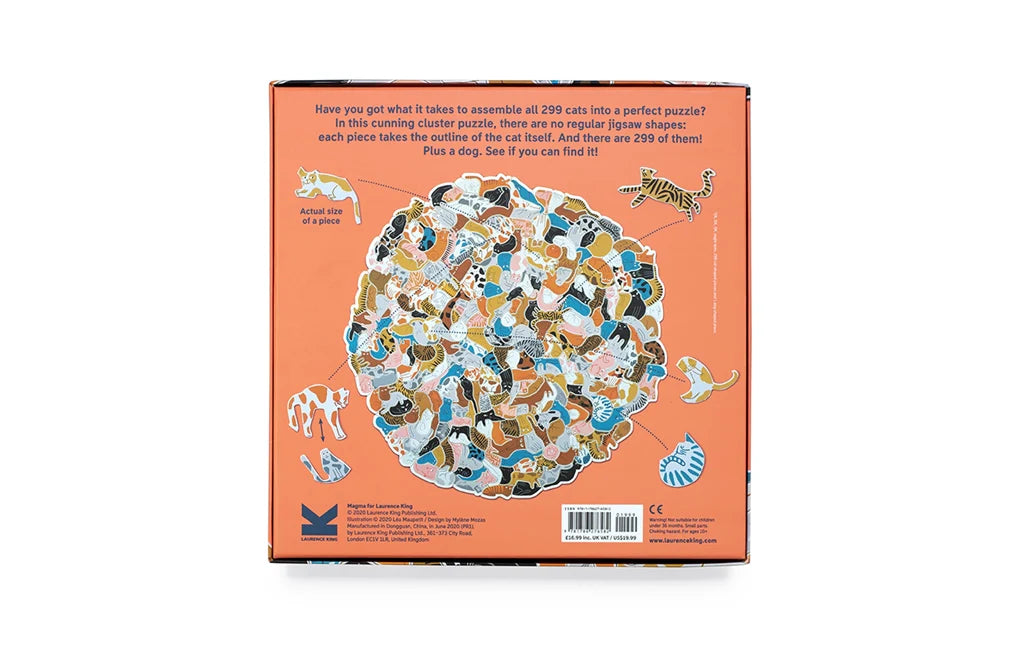 299 Cats (and a Dog) 300 Piece Cluster Puzzle