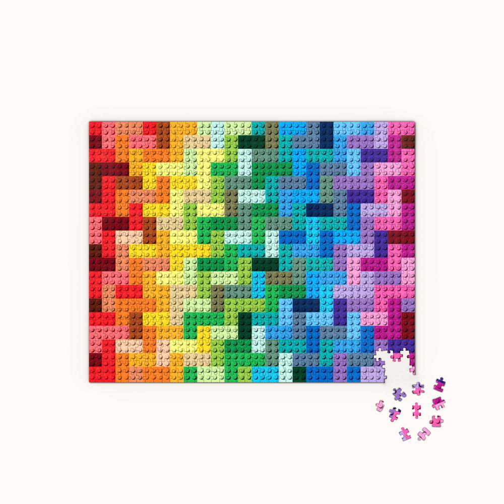 LEGO Rainbow Bricks 1000-Piece Puzzle