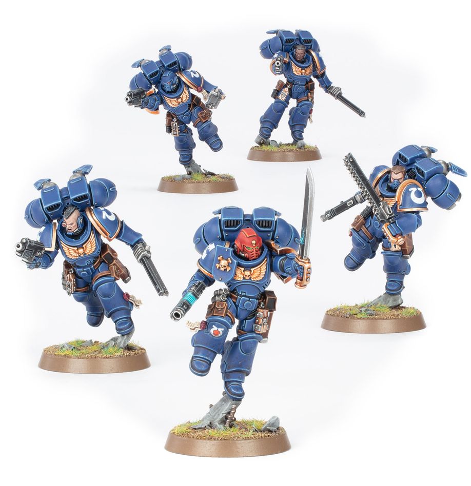 Warhammer 40,000: Space Marines Assault Intercessors with Jump Packs