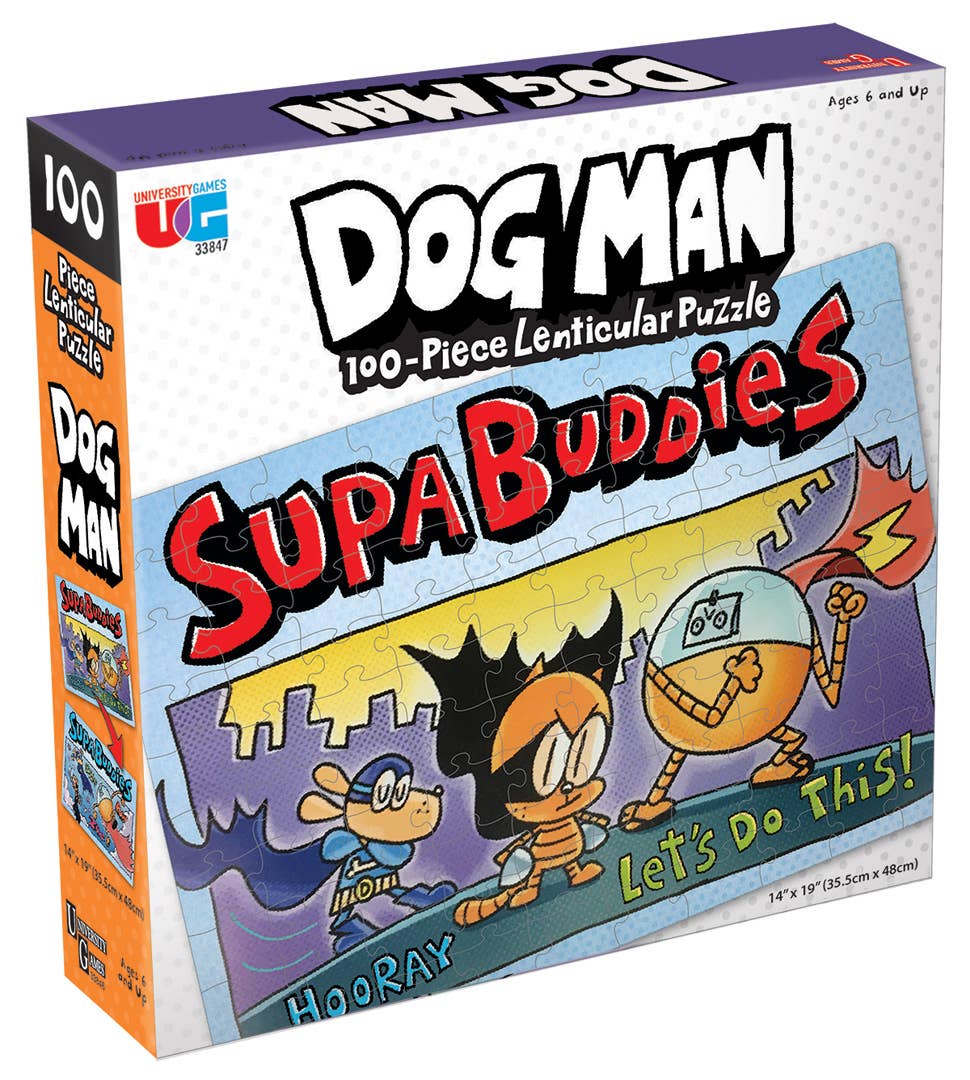 Dog Man Supa Buddies 100-Piece Puzzle