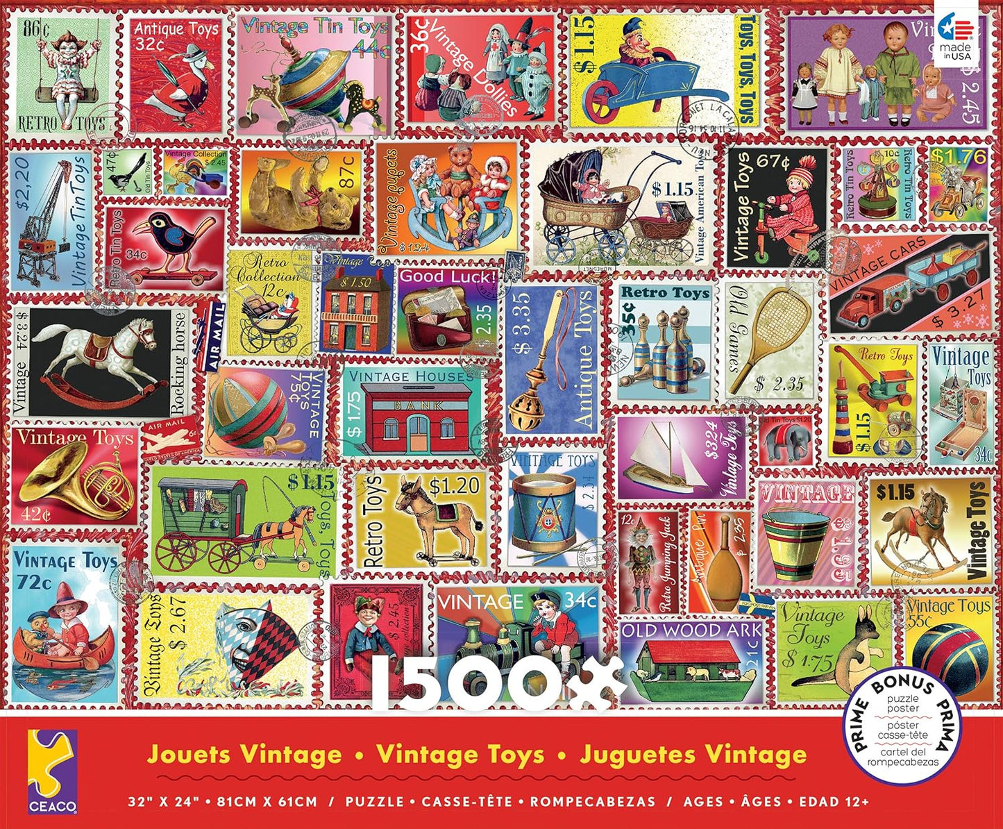 Vintage Toys: 1500 Piece Puzzle