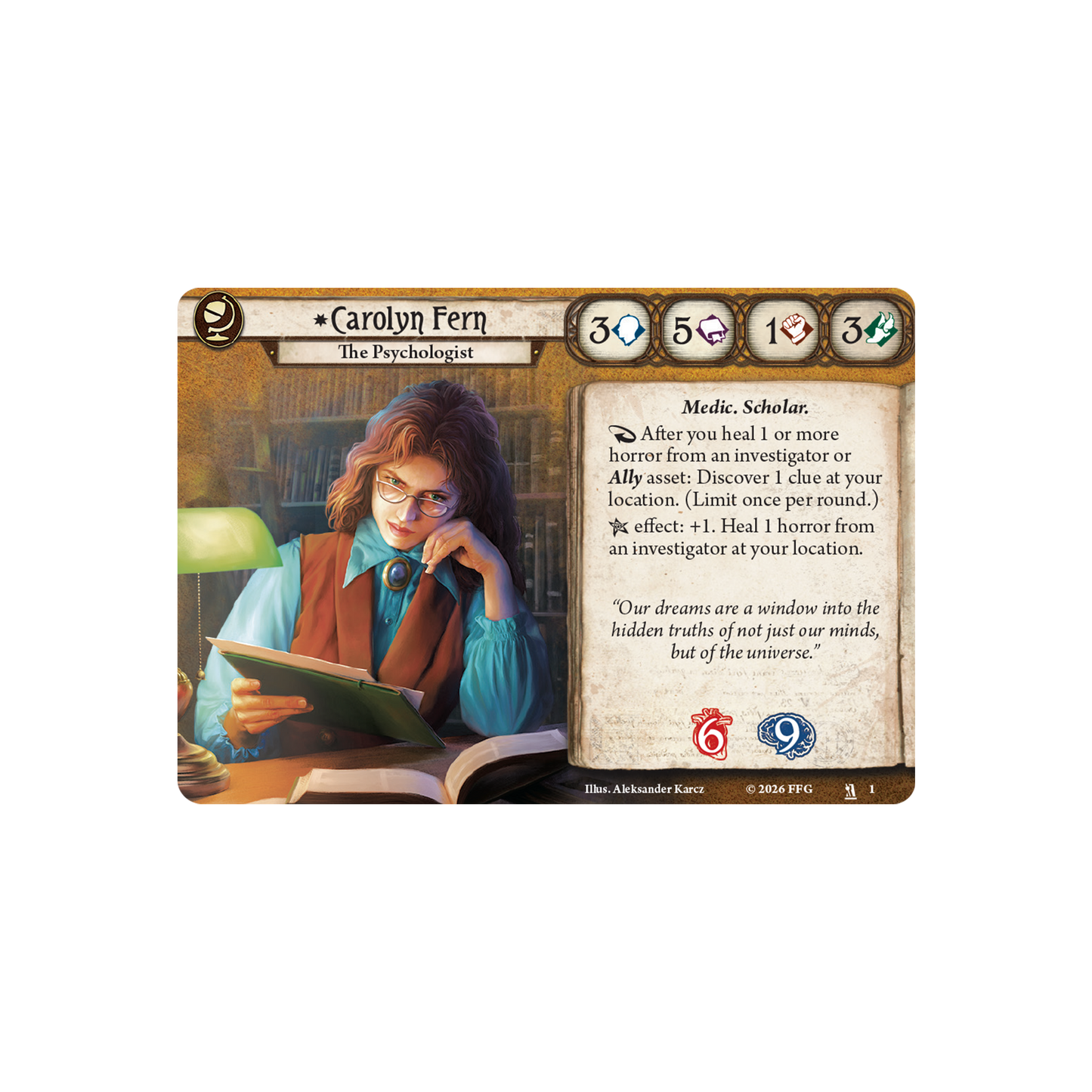 Arkham Horror: The Card Game – Carolyn Fern Investigator Deck