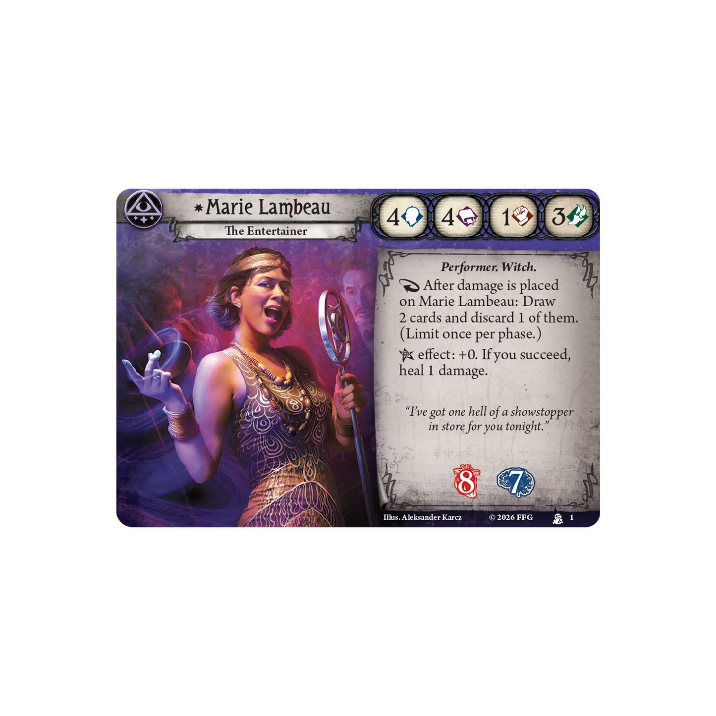 Arkham Horror: The Card Game – Marie Lambeau Investigator Deck