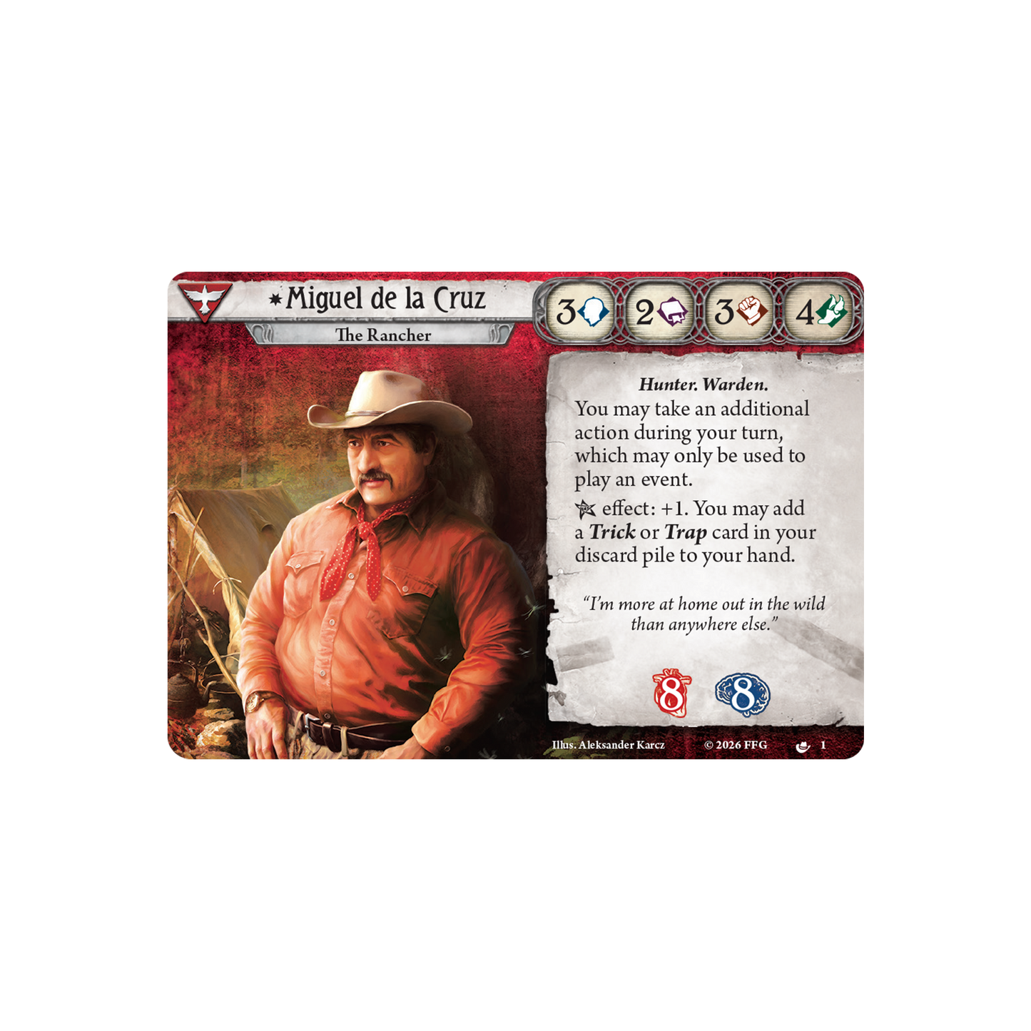 Arkham Horror: The Card Game – Miguel de la Cruz Investigator Deck