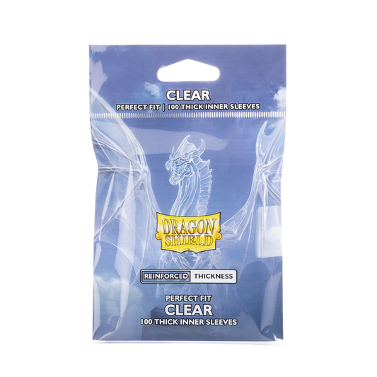 Dragon Shield: Perfect Fit Clear Inner Sleeves, 100 Count
